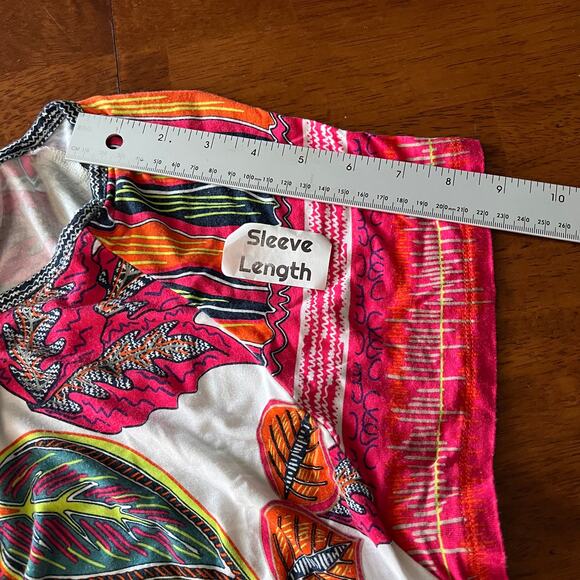 Soft‎ Surroundings Womens M Tigerwood Tunic Top Artsy Boho Coastal Resort Beach - Picture 9 of 11